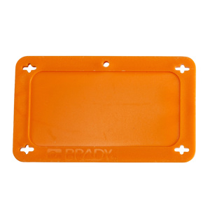 Brady Blank Valve Tags 3 x 1-1/2 in B-418 Plastic Orange