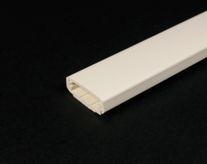 Wiremold 400/800/2300 Raceway Base and Covers 5 ft PVC Ivory 1 Channel