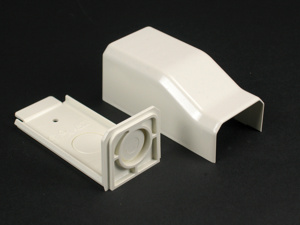 Wiremold NM2000 Raceway Entrance End Fitting Ivory PVC Snap-on