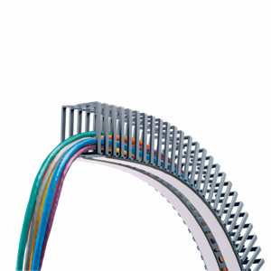 Panduit Panduct® Type FL Flexible Wide Slot Wire Duct 1.97 in x 1.97 in x 1.64 ft Light Gray Cover Not Included