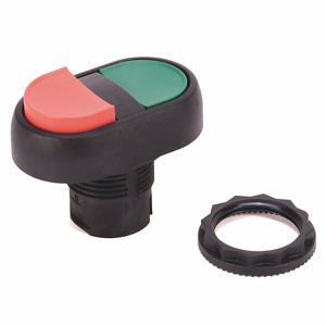 Rockwell Automation 800F Momentary Multi-operator Push Buttons 22.5 mm IEC No Illumination 2 Position Plastic Green/Red