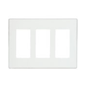 Leviton Standard Decorator Wallplates 3 Gang Almond Polycarbonate Snap-on