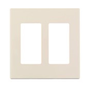 Leviton Standard Decorator Wallplates 2 Gang Almond Polycarbonate Snap-on