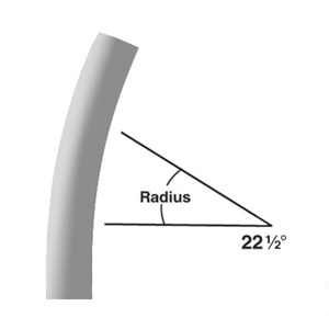 Generic Brand 22-1/2 Degree Plain End Sweep <em class="search-results-highlight">Elbows</em> 2 in PVC Sch 40 48 in Socket