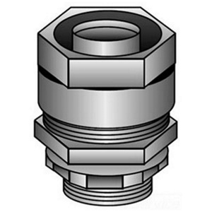 Appleton Emerson 4Q Series Straight Liquidtight Connectors Non-insulated 1-1/2 in Compression x Threaded Malleable Iron