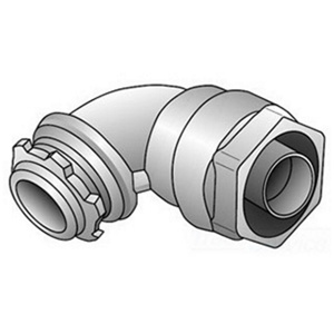 Appleton Emerson 4Q Series 90 Degree Liquidtight Connectors Non-insulated 1-1/2 in Compression x Threaded Malleable Iron