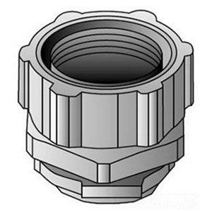 Appleton Emerson 4Q Series Straight Liquidtight Connectors Non-insulated 3 in Compression x Threaded Malleable Iron