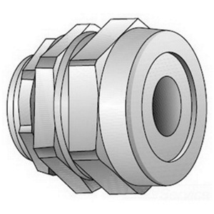 Appleton Emerson Gold Seal SR Series Liquidtight Strain Relief Cord Connectors 1 in Malleable Iron 0.500 - 0.600 in