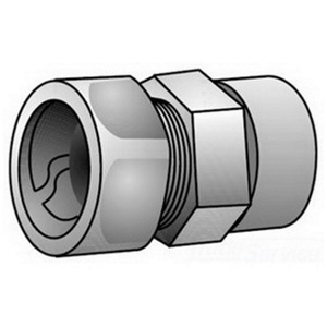 Appleton Emerson EMT-to-Rigid Conduit Compression x Threaded Couplings 1/2 in Malleable Iron