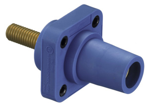 Hubbell Wiring HBLFR Series Single Pole Receptacles 400 A Female 600 V Blue 4 - 4/0 AWG Stud