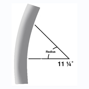 Generic Brand 11-1/4 Degree Plain End Sweep <em class="search-results-highlight">Elbows</em> 4 in PVC Sch 40 24 in Socket