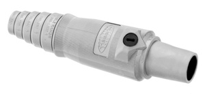 Hubbell Wiring HBL400F Series Heavy Duty Insulgrip® Single Pole Plugs 400 A Female 600 V White 2/0 - 4/0 AWG Double Set Screw