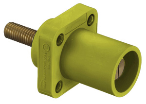 Hubbell Wiring HBLMRS Series Single Pole Receptacles 400 A Male 600 V Yellow 4 - 4/0 AWG Screw
