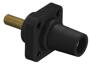 Hubbell Wiring HBLFR Series Single Pole Receptacles 400 A Female 600 V Black 4 - 4/0 AWG Stud