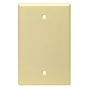 Leviton Midsized Blank Wallplates 1 Gang Almond Thermoset Plastic Box