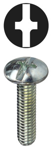 Dottie Carbon Steel Phillips/Slotted Truss Head Machine Screws 32 TPI #6 1 in Zinc-plated