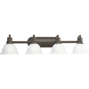 Progress Lighting Madison Series Decorative Wall Fixtures Incandescent Frosted Glass Antique Bronze