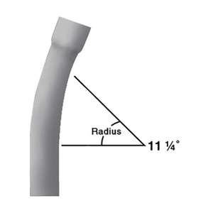 Generic Brand 11-1/4 Degree Bell End Sweep <em class="search-results-highlight">Elbows</em> 3 in PVC Sch 40 24 in Socket