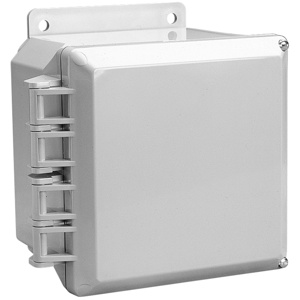 ABB Thomas & Betts Wall Mount Hinged Weatherproof Enclosures 12 x 10 x 6 in Without Knockouts Gray NEMA 1/2/3/3S/3SX/3X/4/4X/12