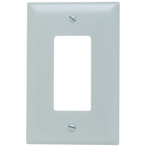 Pass & Seymour Oversized Decorator Wallplates 1 Gang Gray Nylon Device