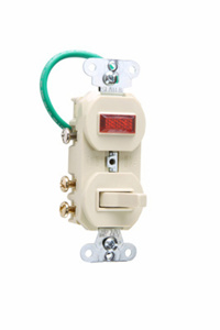 695-IG COMB-DV TGL/P-L 3WY 15A 120V IVY