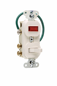 695-WG COMB-DV TGL/P-L 3WY 15A 120V WHT