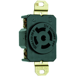 Pass & Seymour Turnlok® Series Locking Receptacles 20 A 347/600 V 4P5W L23-20R