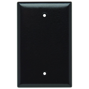 Pass & Seymour Midsized Blank Wallplates 1 Gang Brown Plastic Box