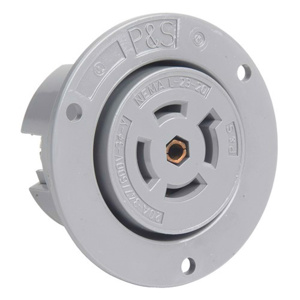 Pass & Seymour Turnlok® Series Locking Flanged Inlets 20 A 347/600 V 4P5W L23-20P