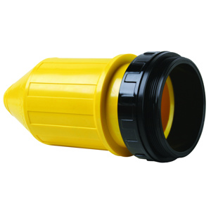 Pass & Seymour Turnlok® Series Corrosion Resistant Locking Connector Boots 50 A Female Yellow