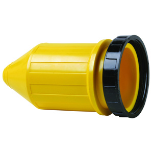 Pass & Seymour Turnlok® Series Corrosion Resistant Locking Plug Boots 50 A Male Yellow