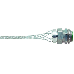 Pass & Seymour Dust-tight Series Meshed Strain Relief Cord Connectors 1-1/4 in Aluminum 0.940 - 1.250 in