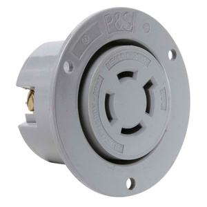 Pass & Seymour Turnlok® Series Locking Flanged Receptacles 20 A 347/600 V 4P4W L20-20P