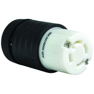 Pass & Seymour Turnlok® Locking Connectors 30 A 347/600 V 4P4W L20-30R Uninsulated Turnlok® Corrosion-resistant