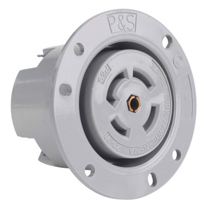 Pass & Seymour Turnlok® Series Locking Flanged Receptacles 30 A 347/600 V 4P5W L23-30R