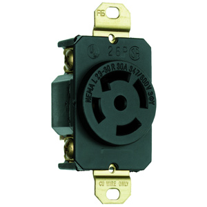 Pass & Seymour Turnlok® Series Locking Receptacles 30 A 347/600 V 4P5W L23-30R
