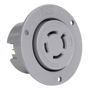 Pass & Seymour Turnlok® Series Locking Flanged Receptacles 20 A 120/208 V 4P4W L18-20R
