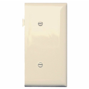 Pass & Seymour Standard Sectional Blank Wallplates 1 Gang Light Almond Nylon Strap