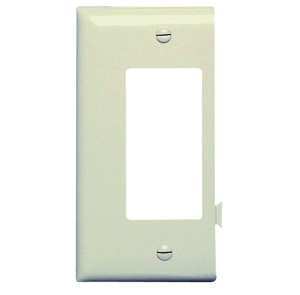 Pass & Seymour Standard Sectional Decorator Wallplates 1 Gang Light Almond Nylon Snap-on