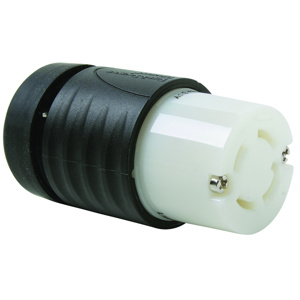 Pass & Seymour Turnlok® Locking Connectors 30 A 120/208 V 4P4W L18-30R Uninsulated Turnlok® Corrosion-resistant