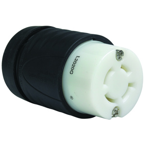 Pass & Seymour Turnlok® Locking Connectors 20 A 347/600 V 4P4W L20-20R Uninsulated Turnlok® Corrosion-resistant