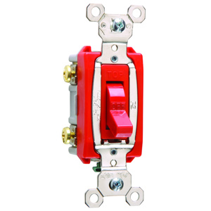 Pass & Seymour DPST Toggle Light Switches 20 A 120/277 V No Illumination Red