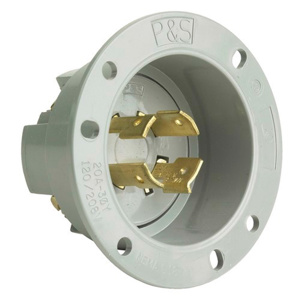Pass & Seymour Turnlok® Series Locking Flanged Inlets 20 A 120/208 V 4P4W L18-20P