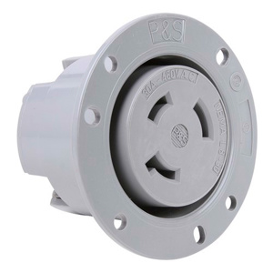Pass & Seymour Turnlok® Series Locking Flanged Receptacles 30 A 120/208 V 4P4W L18-30R