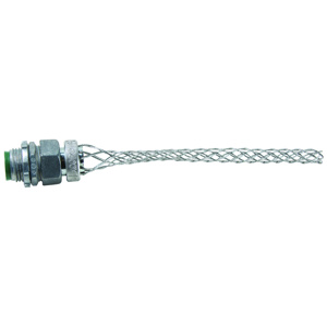 Pass & Seymour Dust-tight Series Meshed Strain Relief Cord Connectors Male Connector 1/2 in 0.300 - 0.430 in Closed Mesh, Single Weave