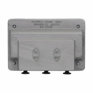Eaton Crouse-Hinds DS1 Series Weatherproof FS/FD Device Covers Aluminum 3 Gang Gray