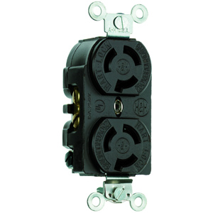 Pass & Seymour Turnlok® Series Locking Duplex Receptacles 15 A 250 V 2P3W L6-15R