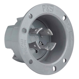 Pass & Seymour Turnlok® Series Locking Flanged Inlets 30 A 277/480 V 4P4W L19-30P