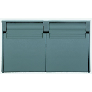Pass & Seymour 3780 Series Weatherproof Outlet Box Covers Thermoplastic 1 Gang Gray