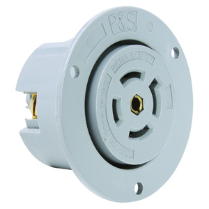 Pass & Seymour Turnlok® Series Locking Flanged Receptacles 20 A 120/208 V 4P5W L21-20R